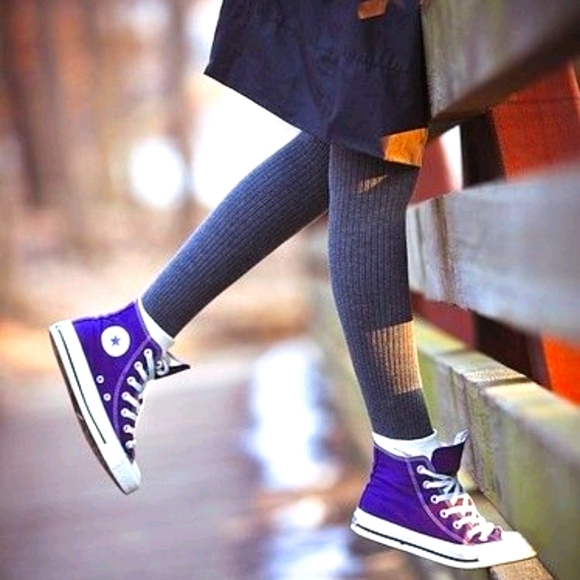 Converse | Shoes | Converse Chuck Taylor Purple High Top 3 Girls Poshmark